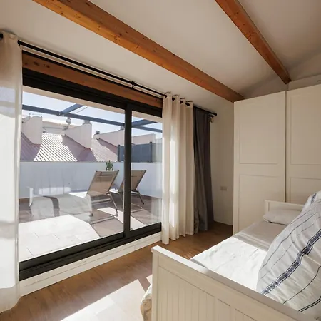 Lägenhet Atico Duplex Playa Area Barcelona Con Exterior *
