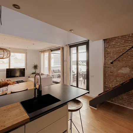Atico Duplex Playa Area Barcelona Con Exterior *