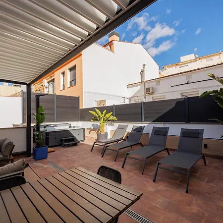 Lägenhet Atico Duplex Playa Area Barcelona Con Exterior *